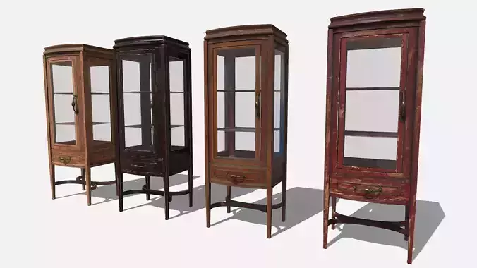 Glass Tall Cabinet