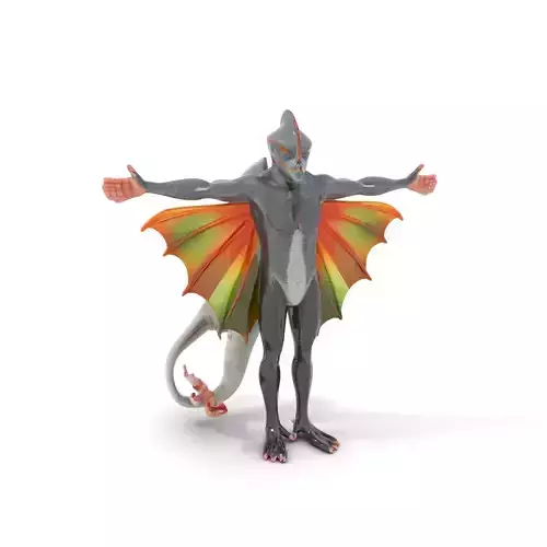 Dragon Humanoid Creature Model Pack Low-poly 3D model