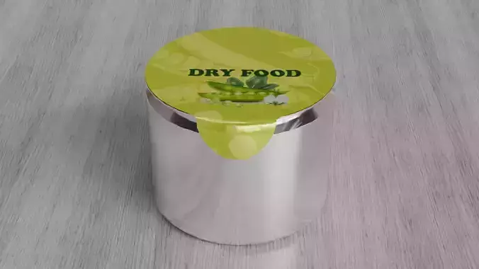 Aluminium cylindrical Tin can