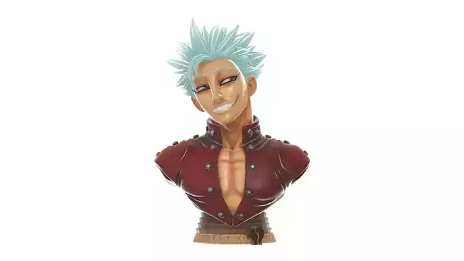  Ban Anime Bust 3D print model
