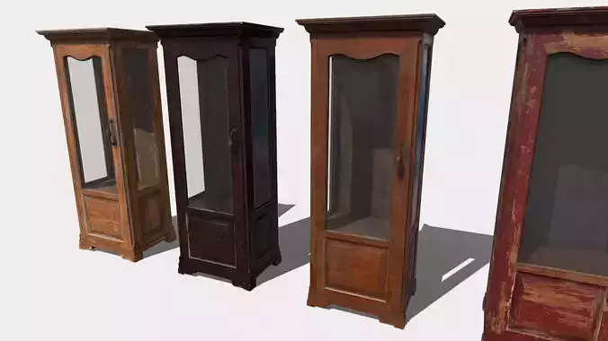 Wooden Glass Cabinet