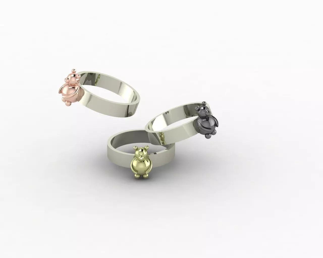 Minimal Gold Ring Free 3D print model