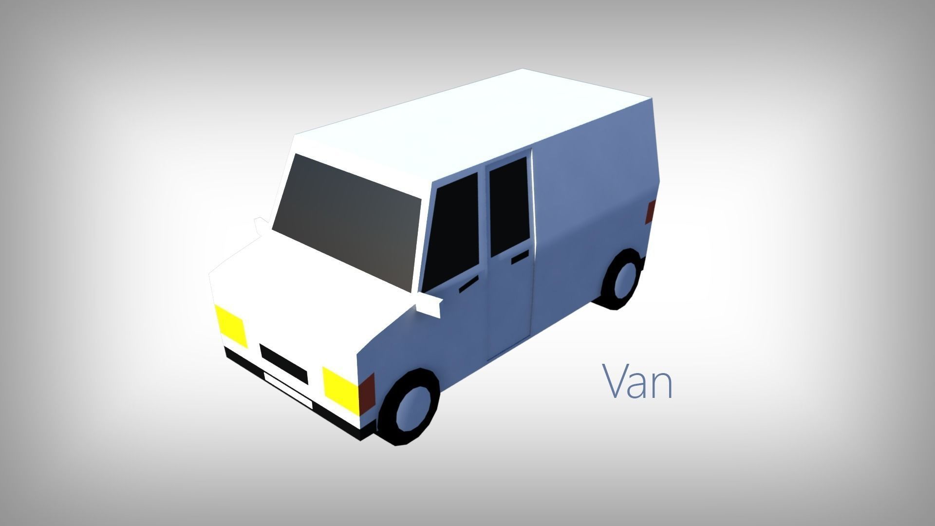 Low Poly Toon type Cars Pack with 10 plus vehicles Low-poly 3D model_11