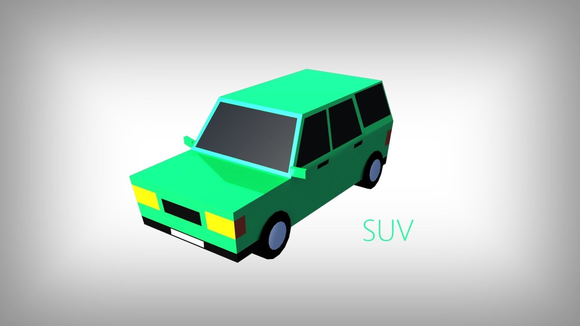 Low Poly Toon type Cars Pack with 10 plus vehicles Low-poly 3D model_9