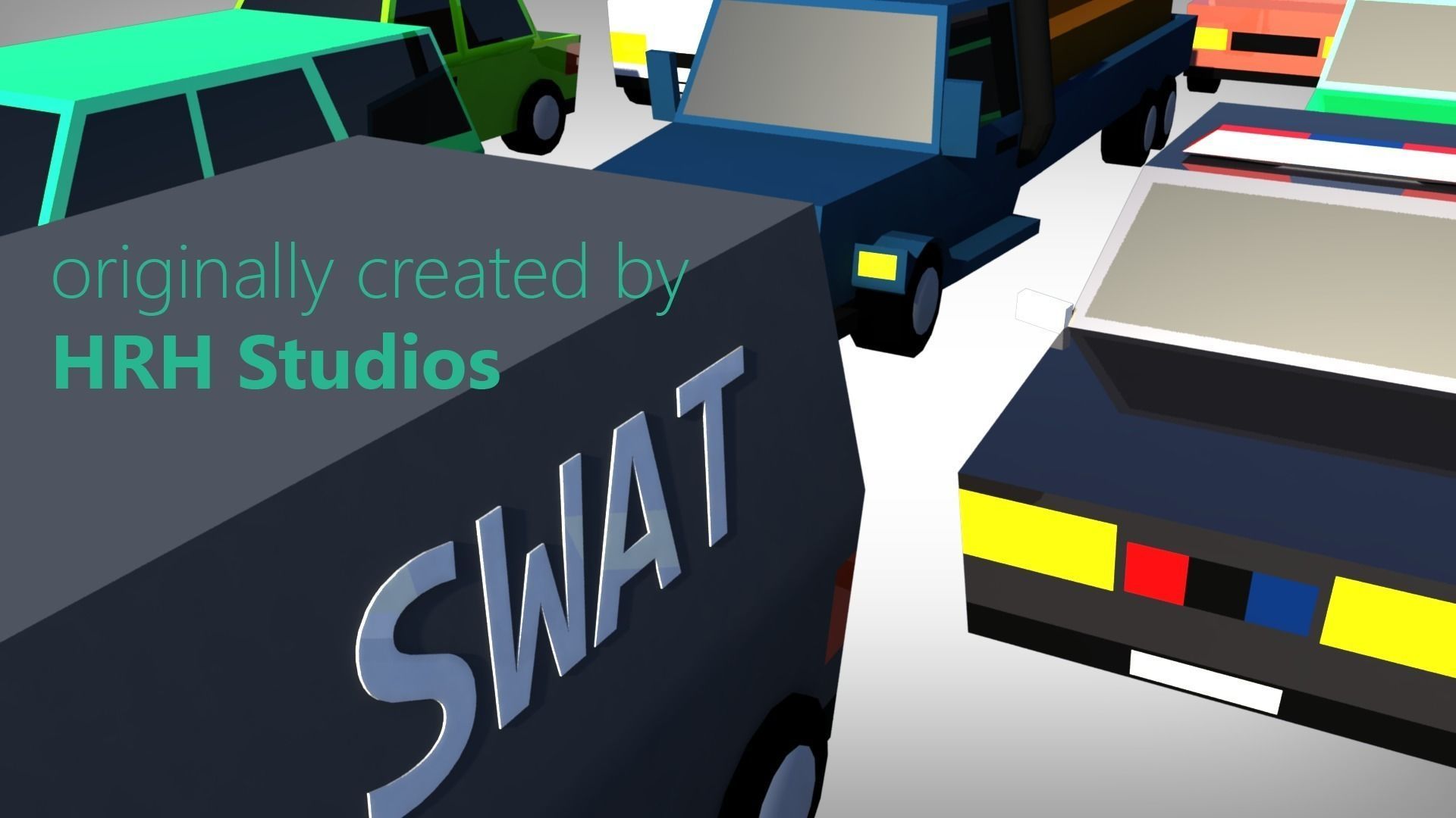 Low Poly Toon type Cars Pack with 10 plus vehicles Low-poly 3D model_3