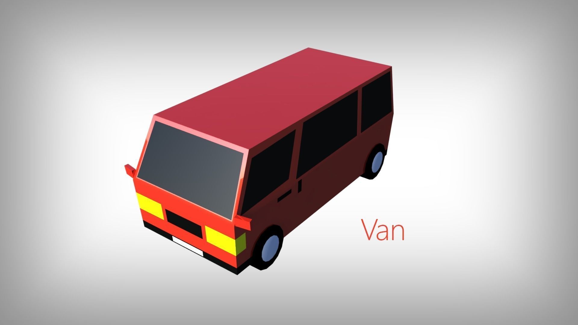 Low Poly Toon type Cars Pack with 10 plus vehicles Low-poly 3D model_10