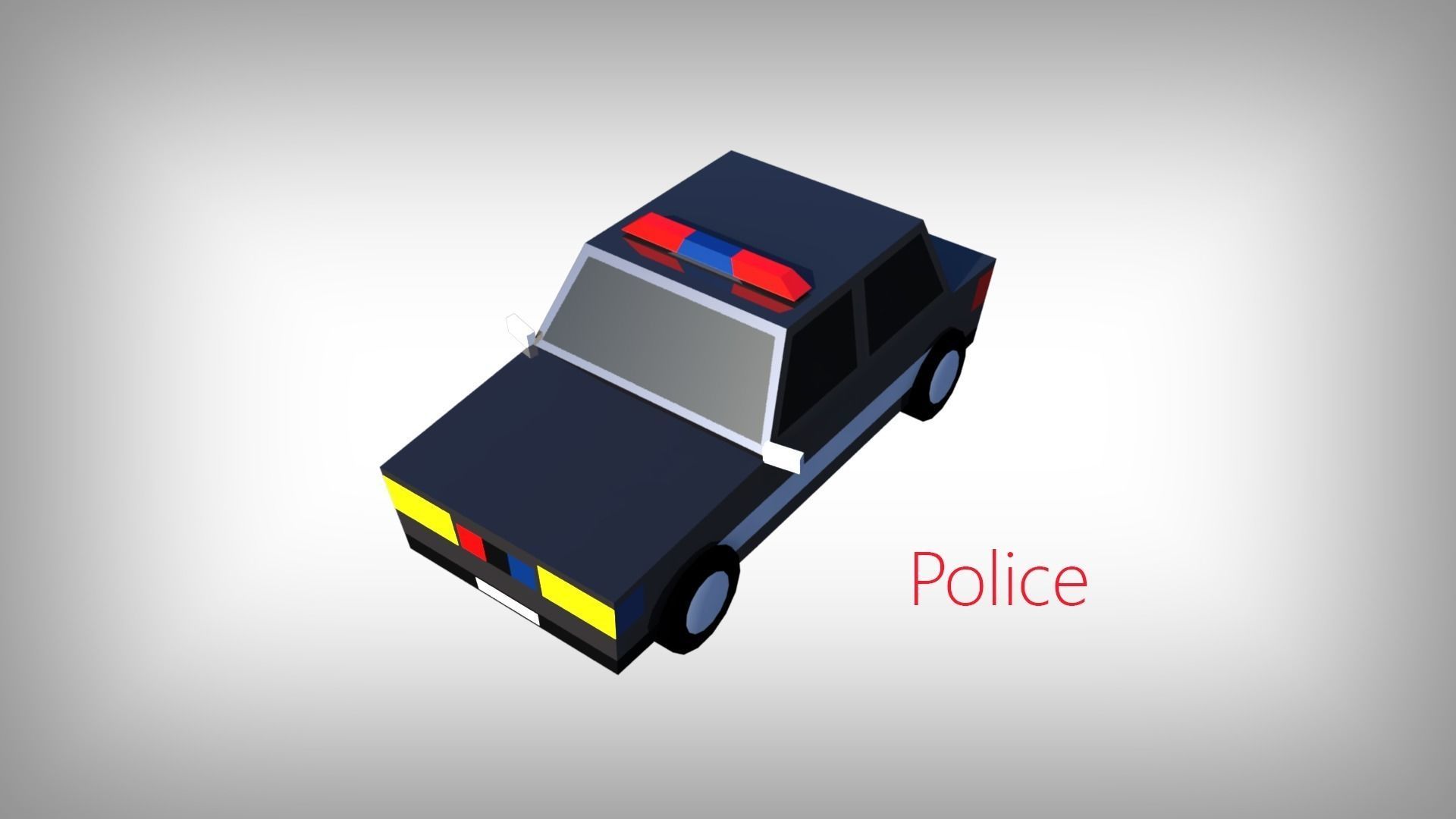 Low Poly Toon type Cars Pack with 10 plus vehicles Low-poly 3D model_8