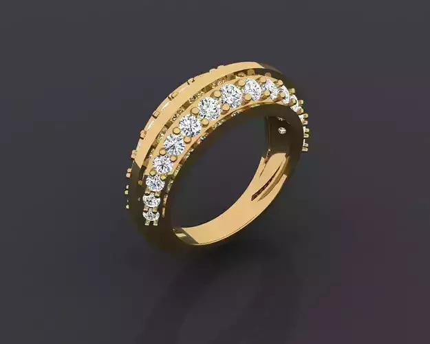Hollow Diamond Ring