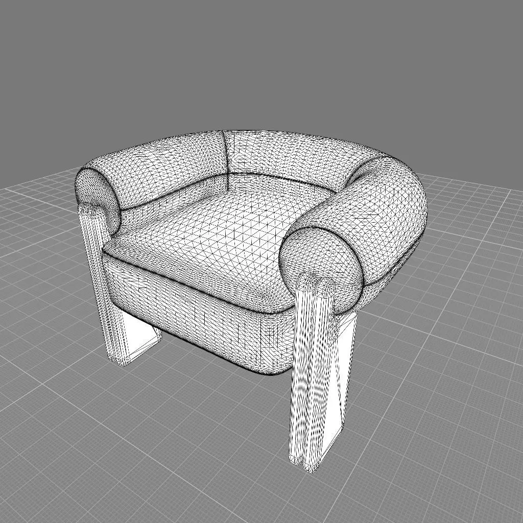 Sevigne Armchair x Metaphores 3D model_3