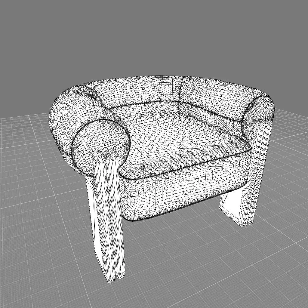 Sevigne Armchair x Metaphores 3D model_5
