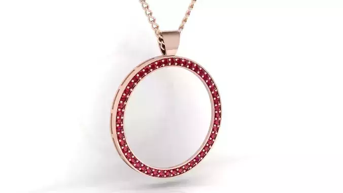 Minimal Diamond Pendant