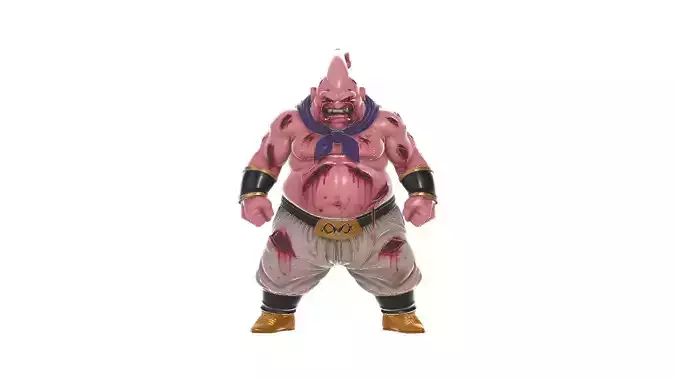  Majin Buu Battle-Damaged Figurine Dragon Ball 3D print model