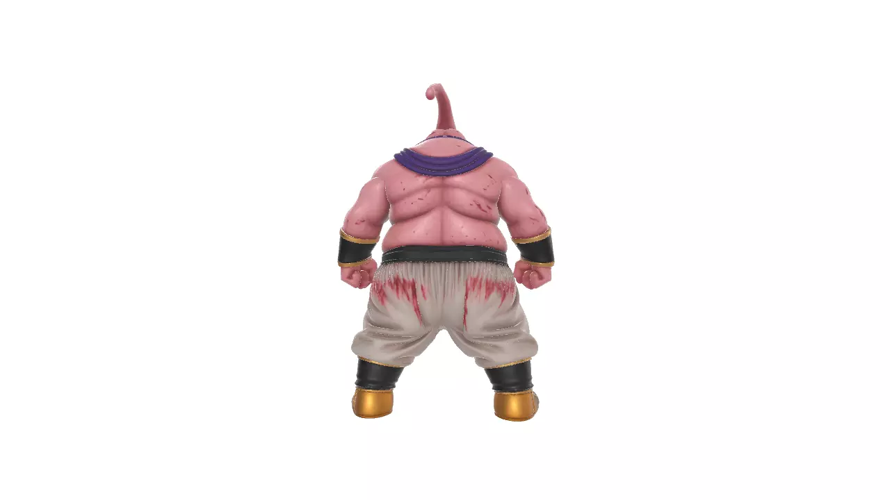  Majin Buu Battle-Damaged Figurine Dragon Ball 3D print model_2