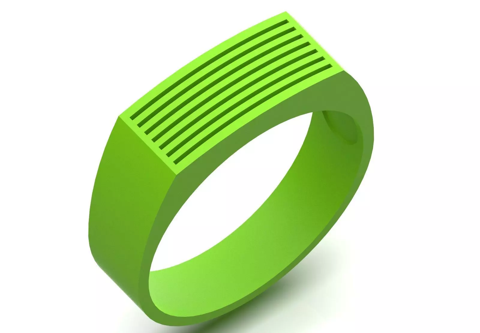 Man Gold stl Ring with Lines Design Model mr0244 3D print model_15