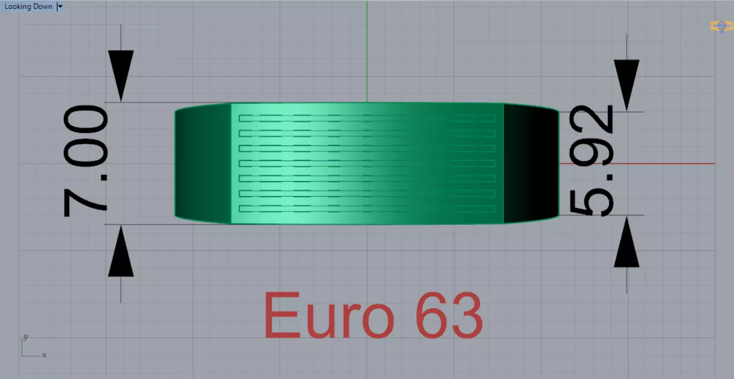 Man Gold stl Ring with Lines Design Model mr0244 3D print model_10