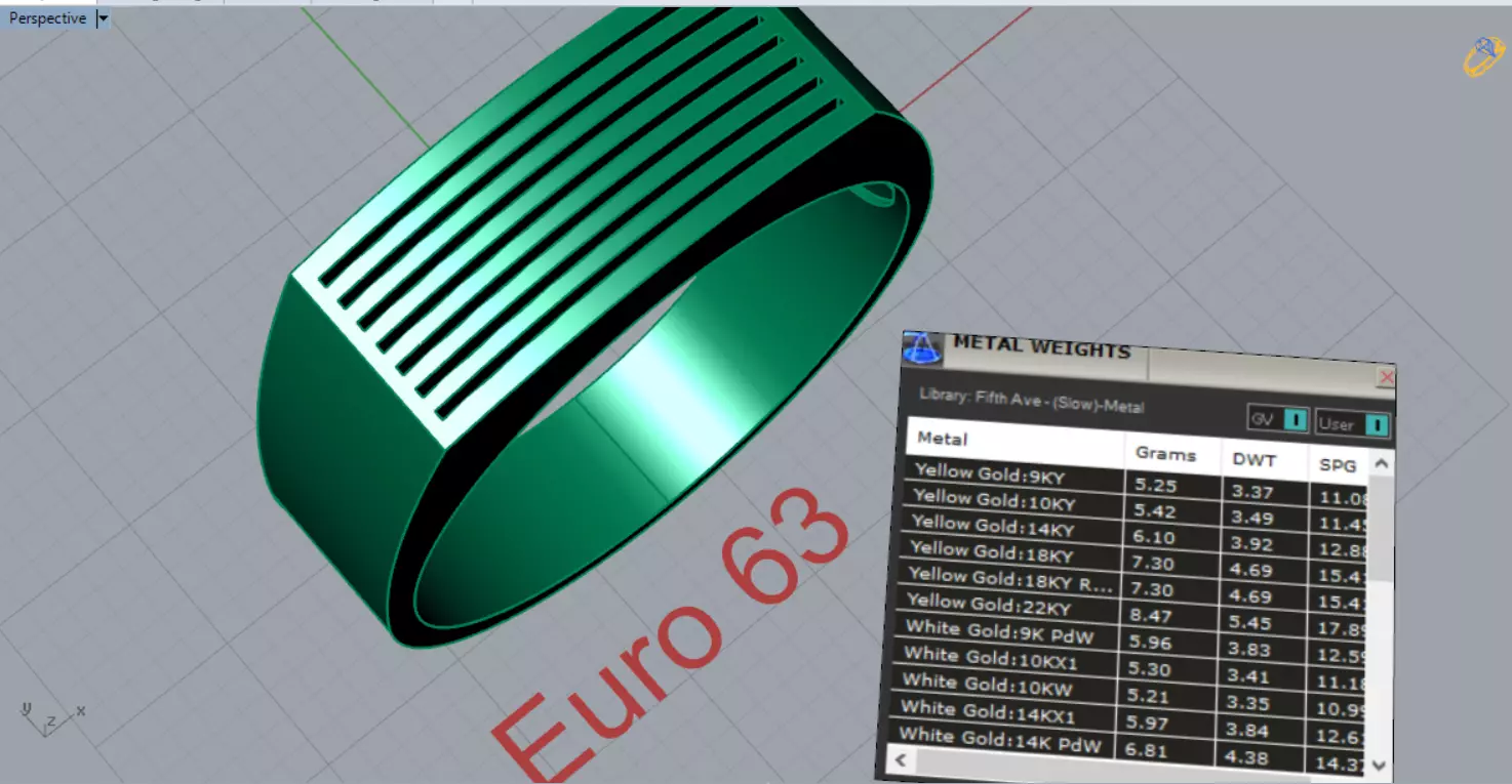 Man Gold stl Ring with Lines Design Model mr0244 3D print model_8