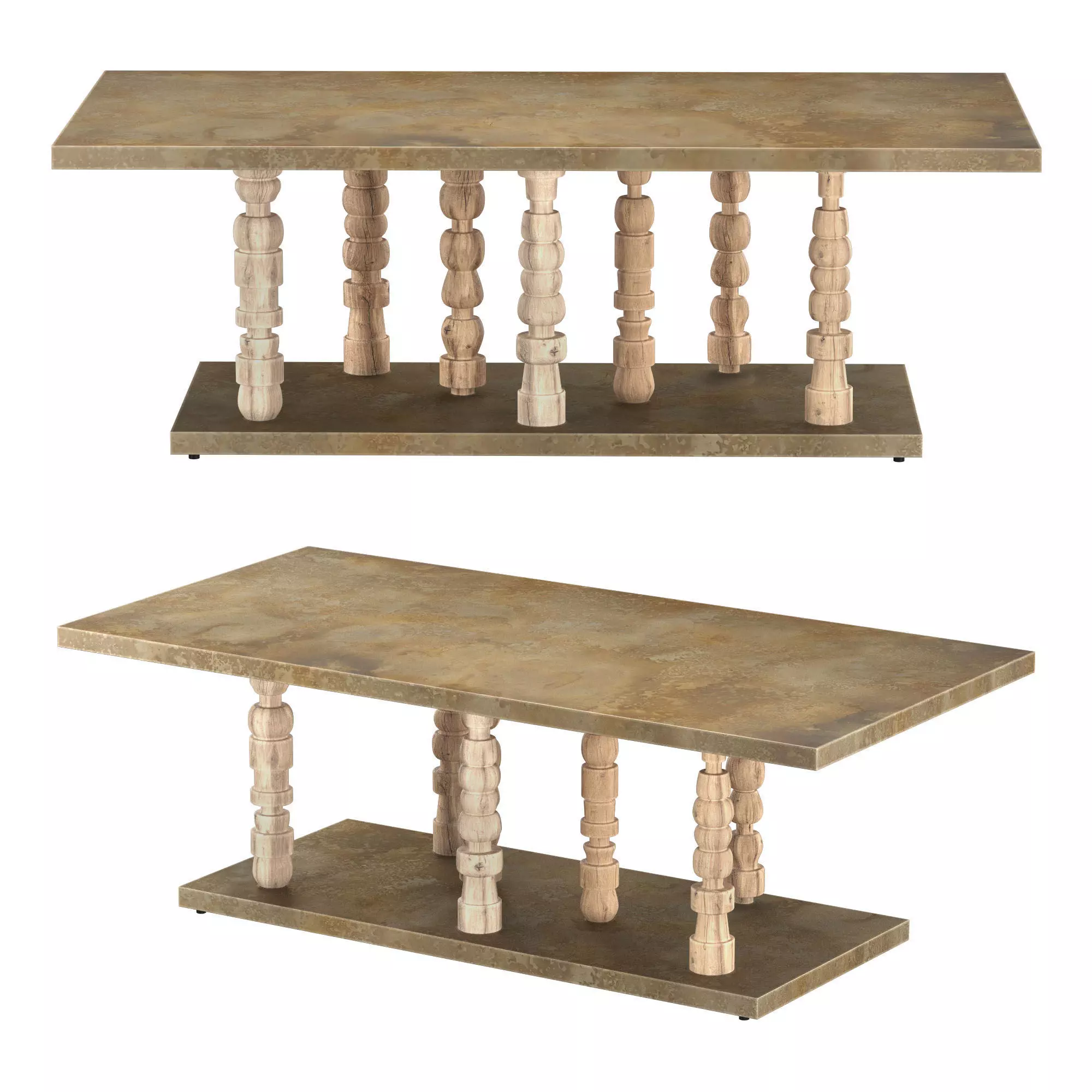 Morelia Outdoor Dining Table 3D model