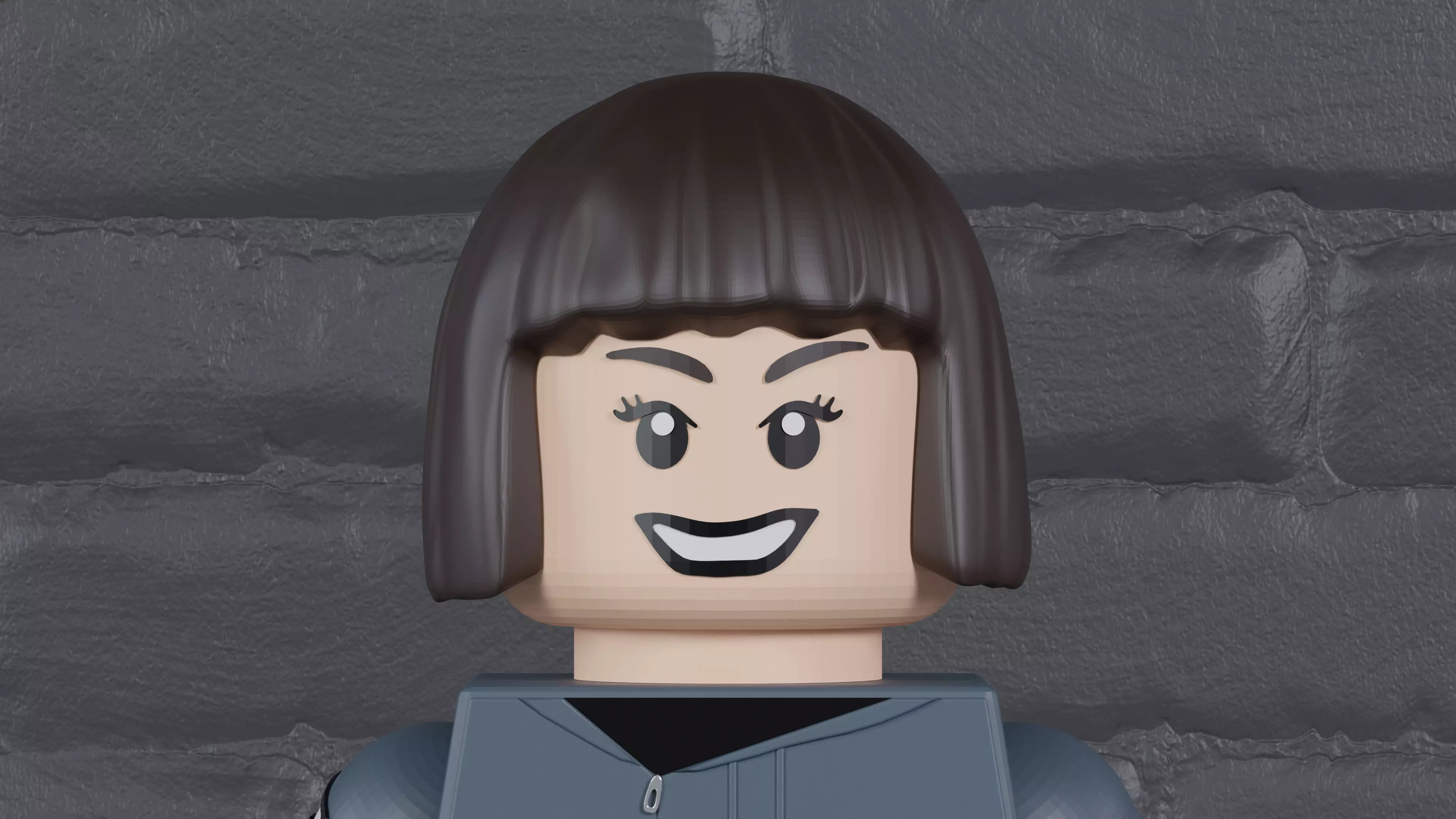 Alien Earth Wendy Lego Maxifig - Fully Articulated 3D print model_7