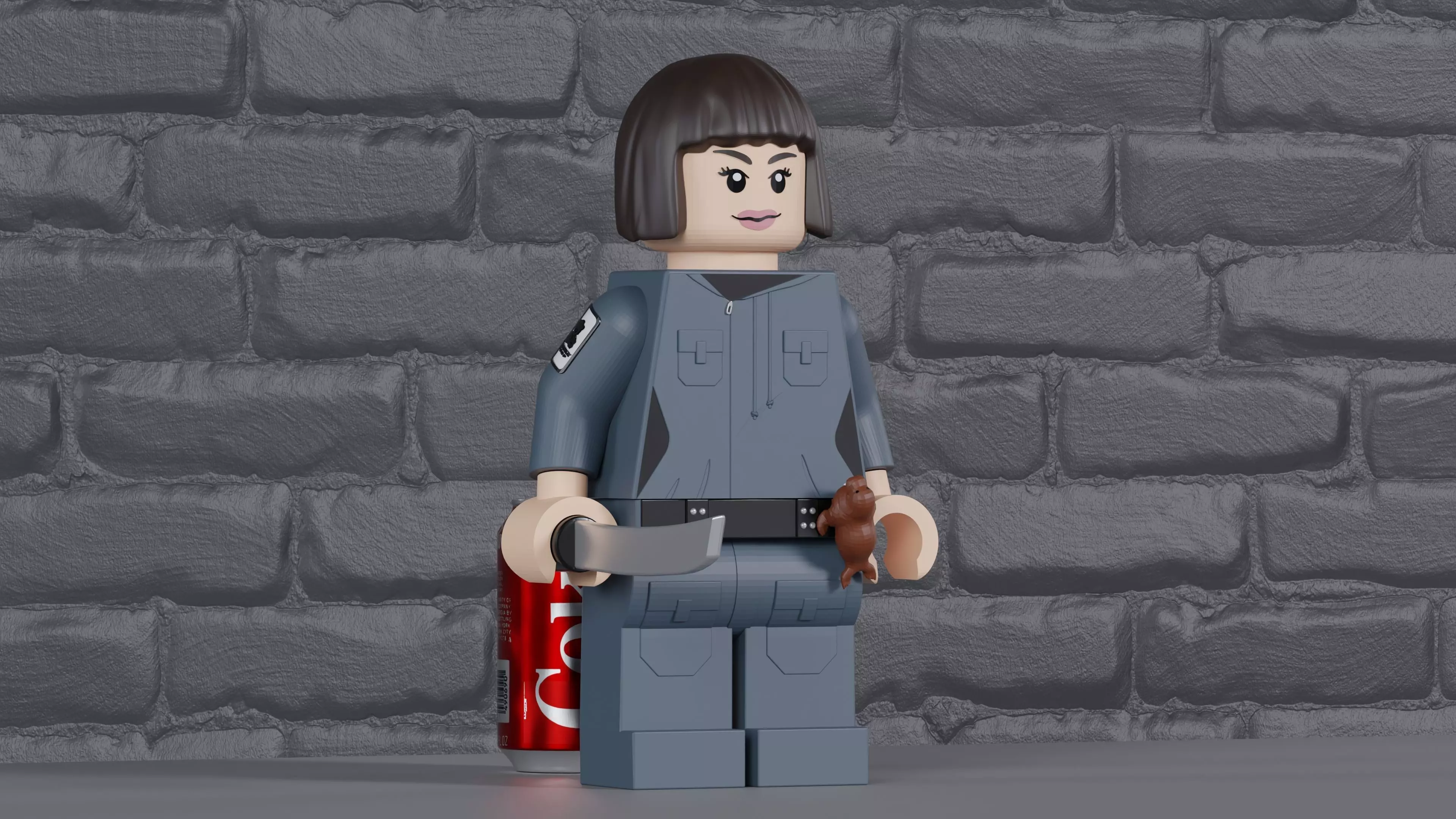 Alien Earth Wendy Lego Maxifig - Fully Articulated 3D print model_0