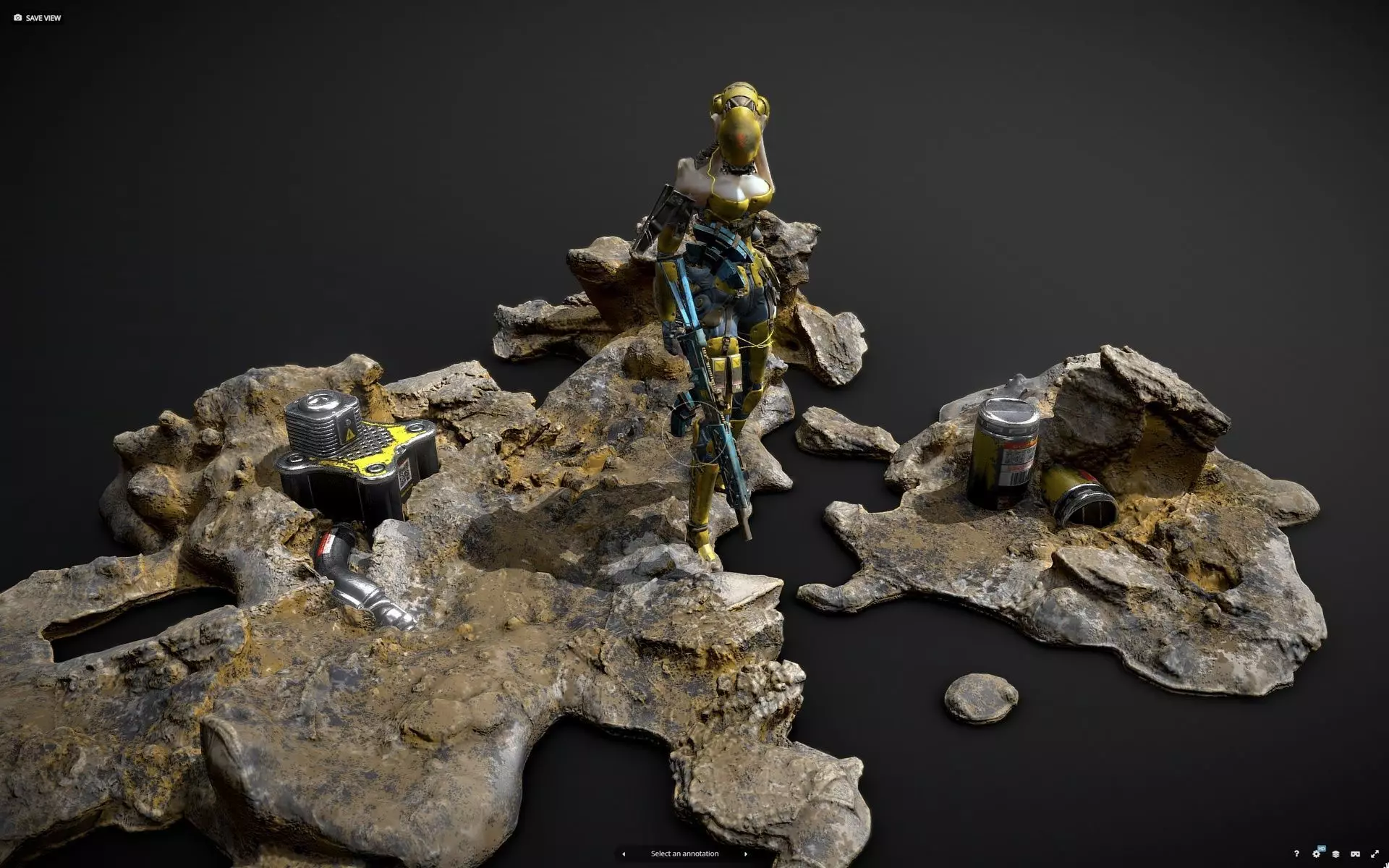 The Trade Low-poly 3D model_4