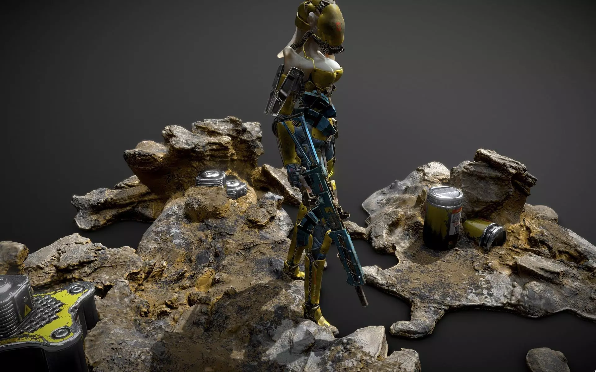 The Trade Low-poly 3D model_2