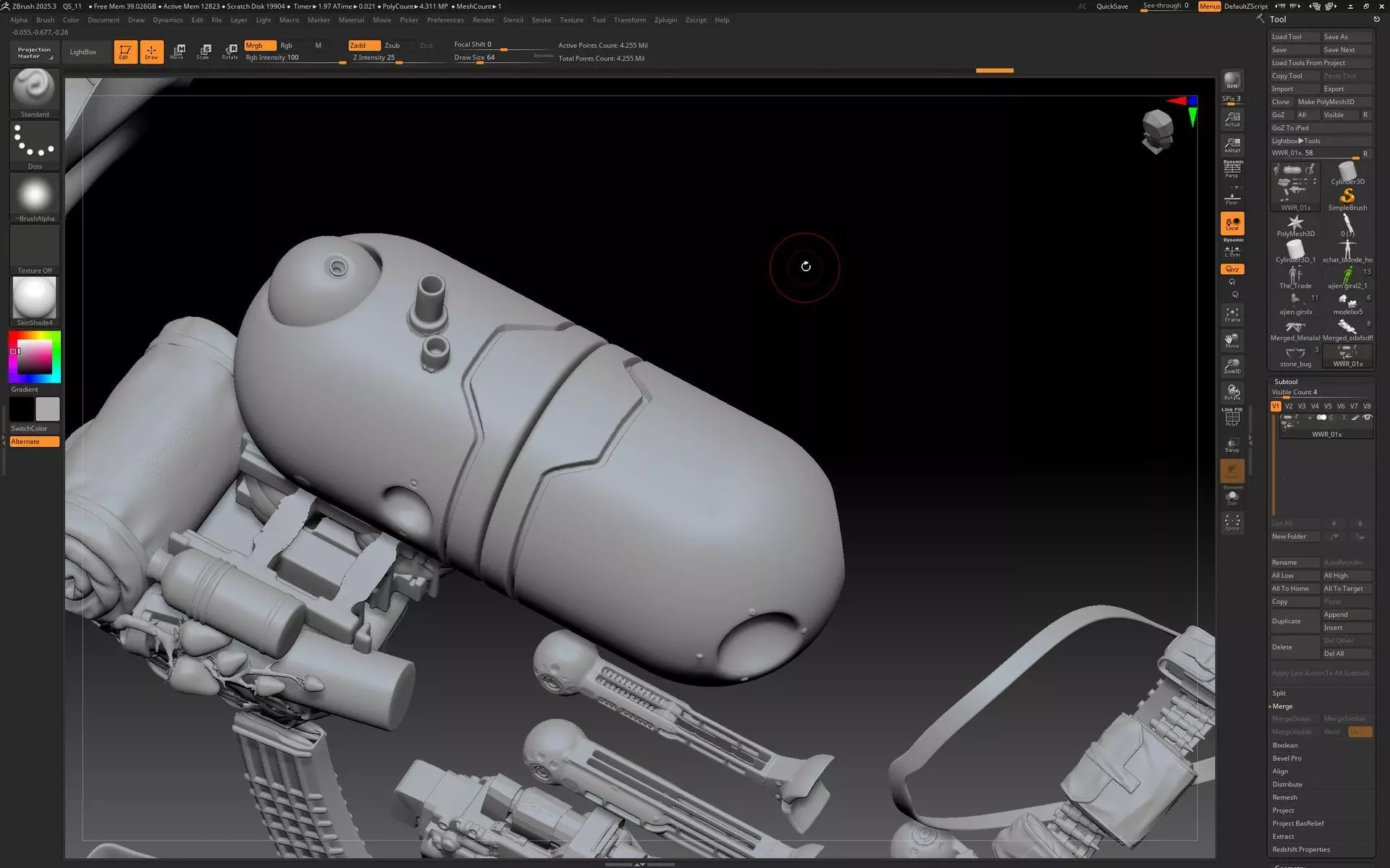 World War Robot Pumpkin Optimizer Low-poly 3D model_7