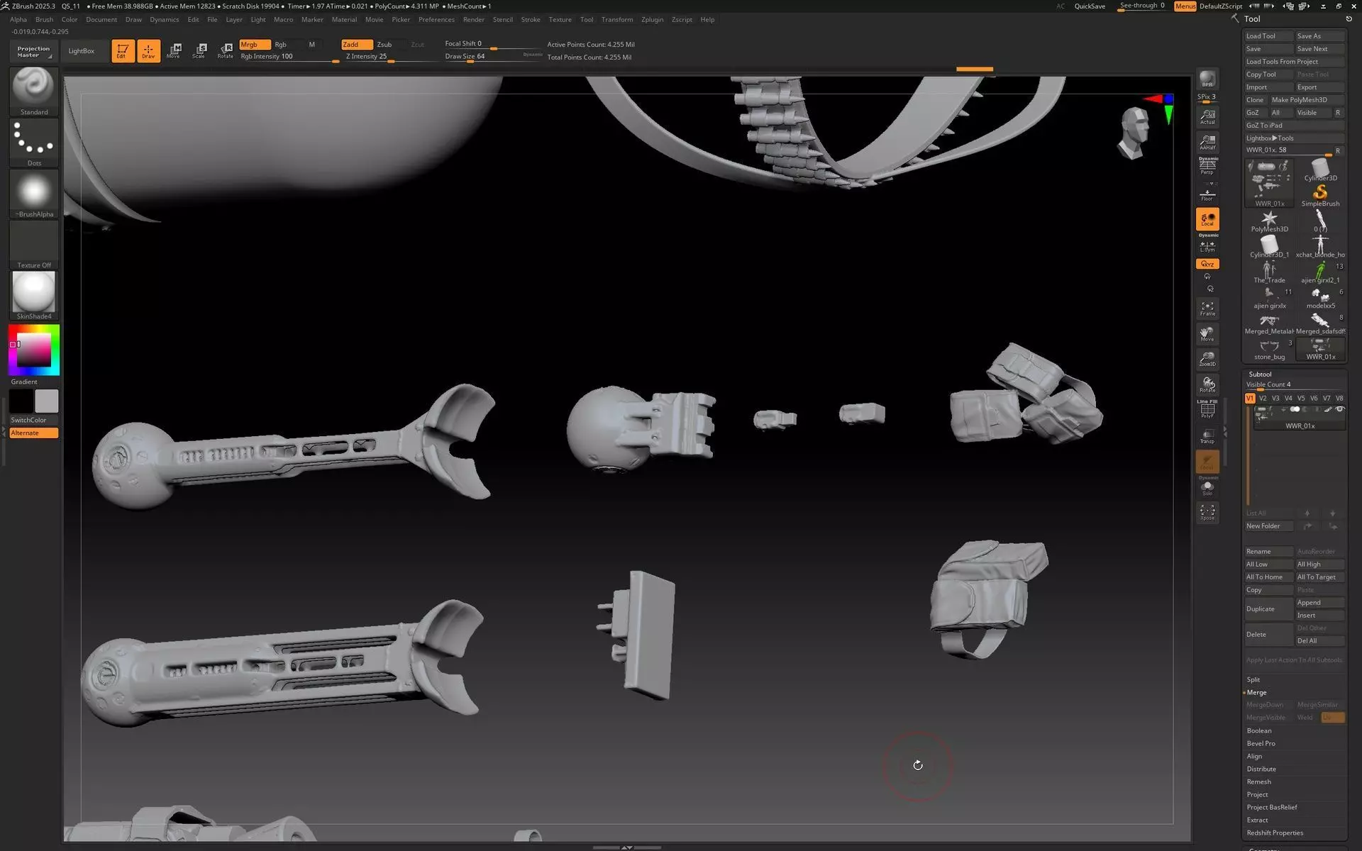 World War Robot Pumpkin Optimizer Low-poly 3D model_3