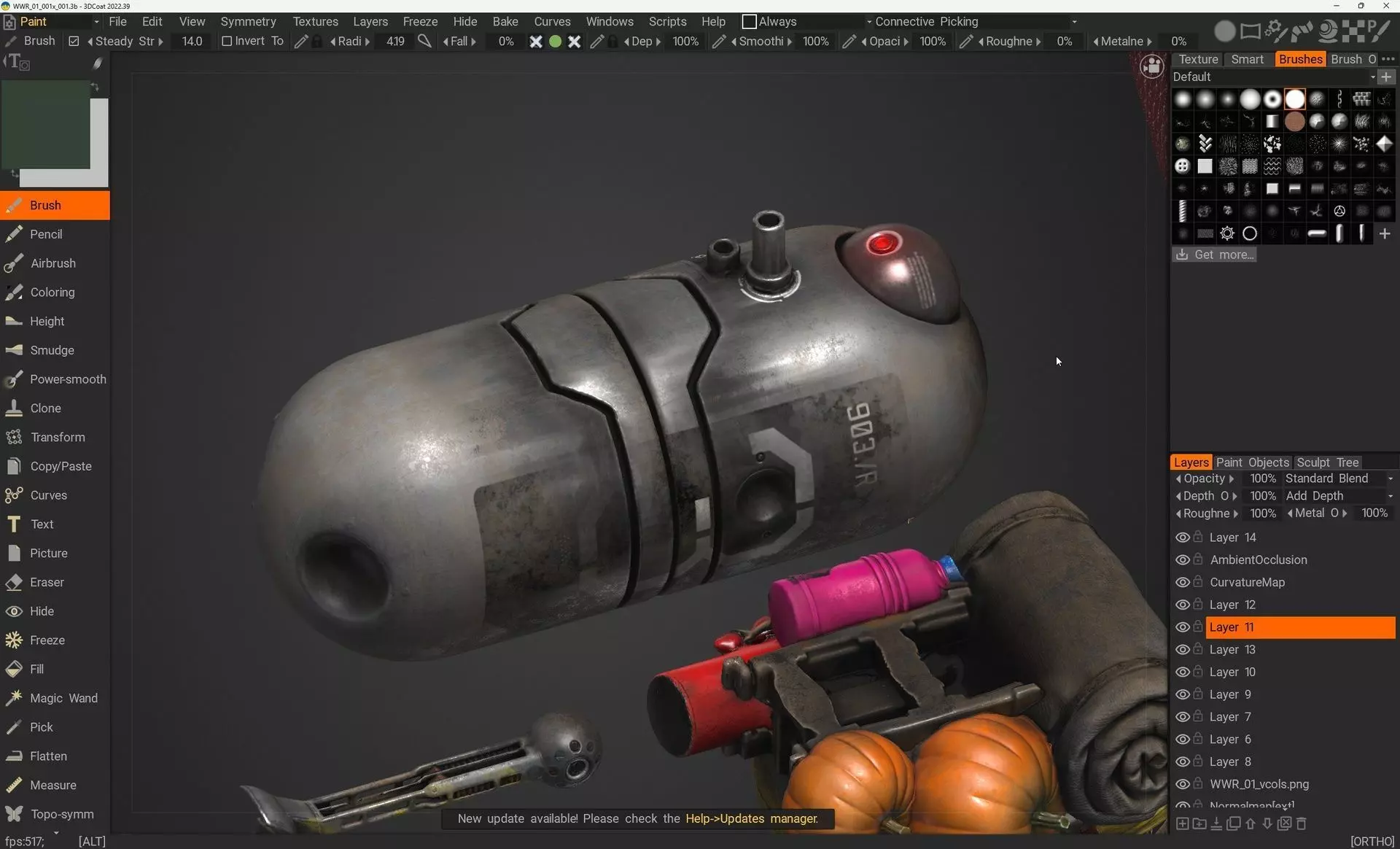 World War Robot Pumpkin Optimizer Low-poly 3D model_13