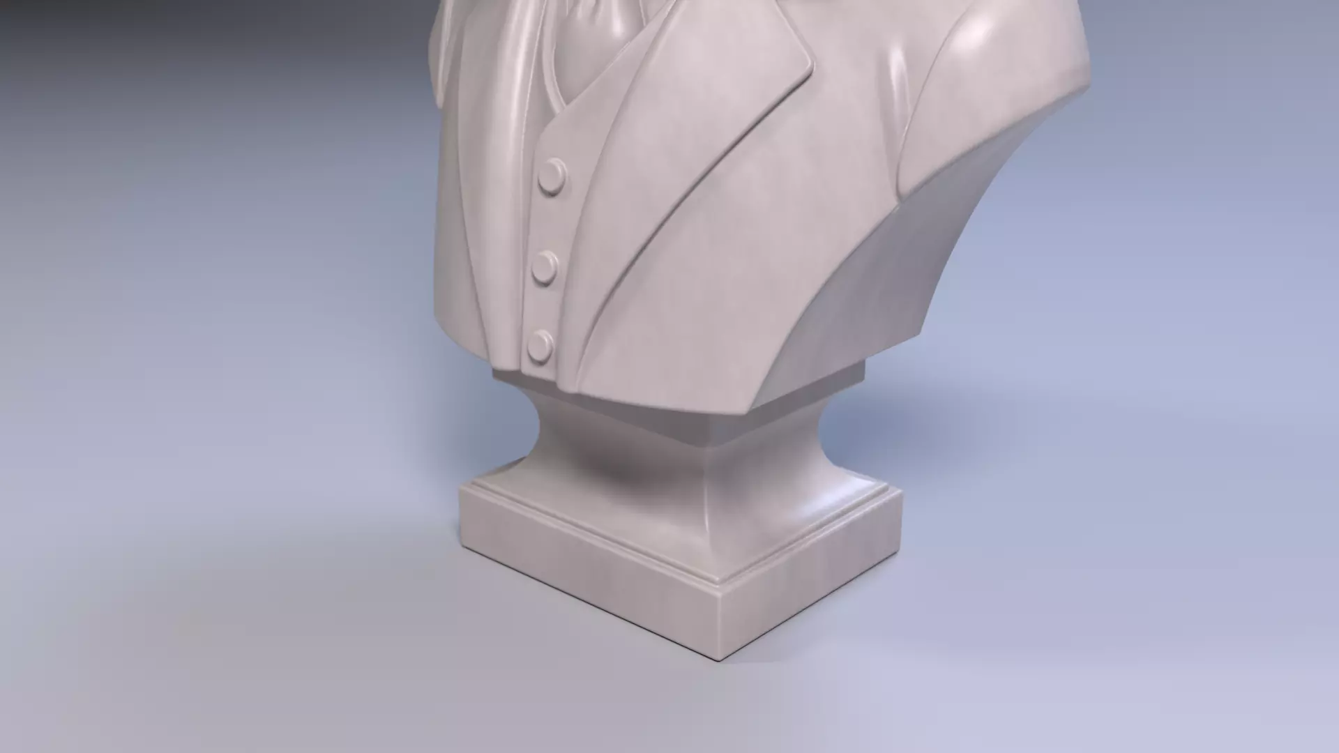 Nikola Tesla Bust Sculpture 3D Print STL Printable Bust 3D print model_10