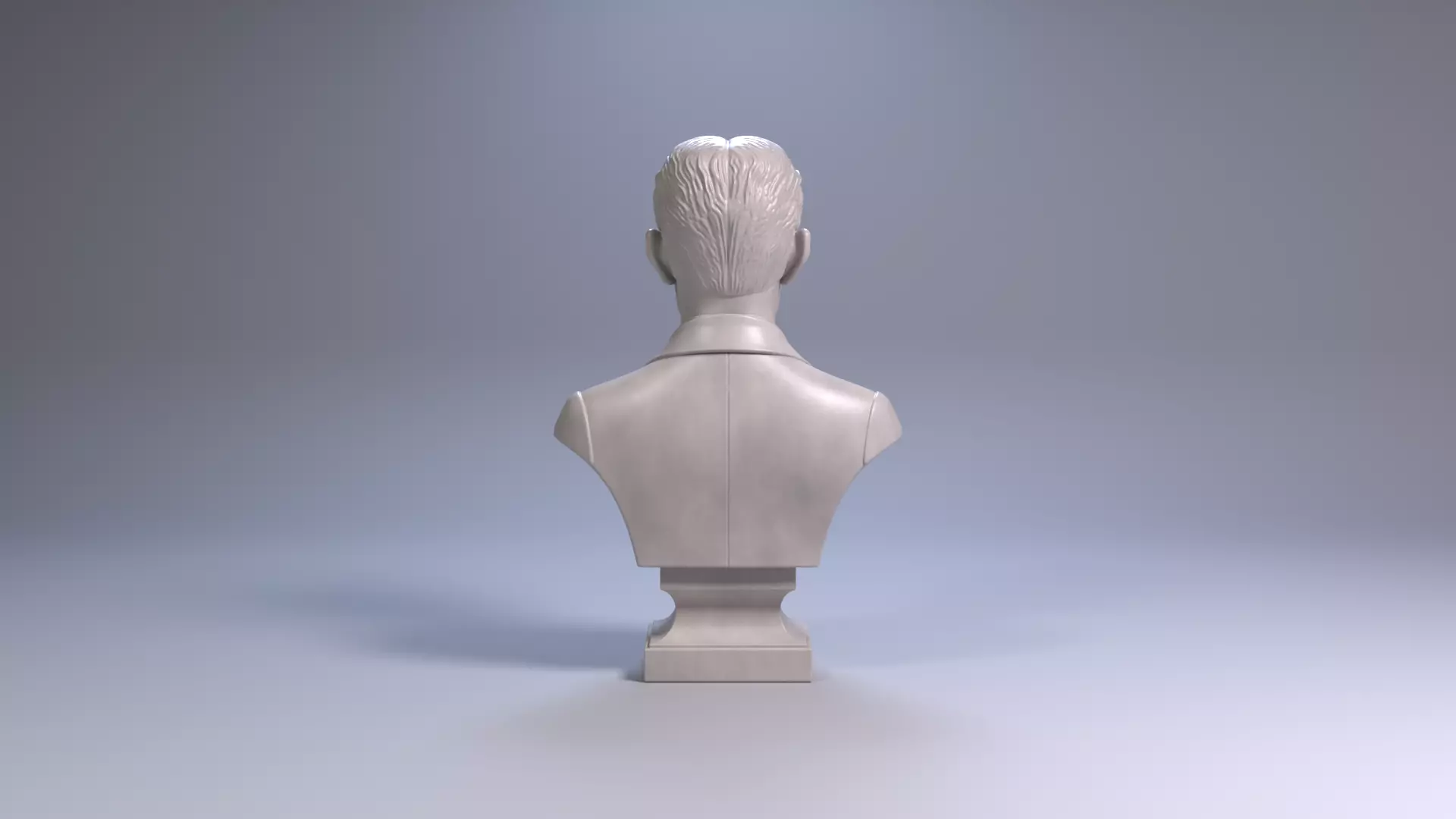 Nikola Tesla Bust Sculpture 3D Print STL Printable Bust 3D print model_4