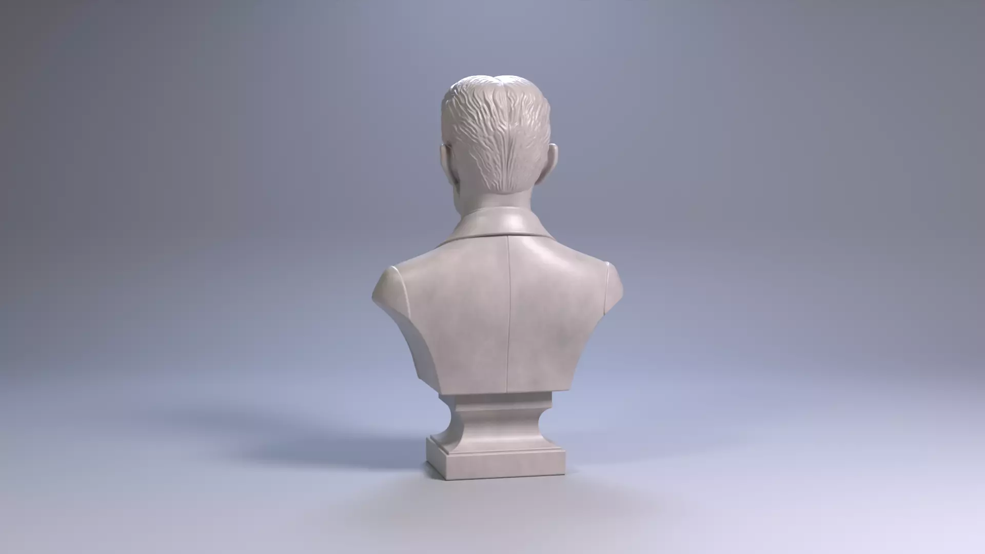 Nikola Tesla Bust Sculpture 3D Print STL Printable Bust 3D print model_18