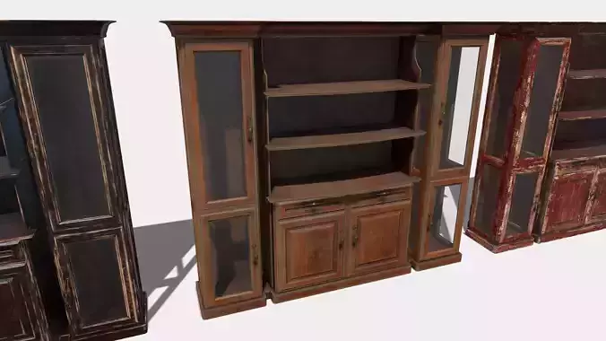 modern wooden cabinet