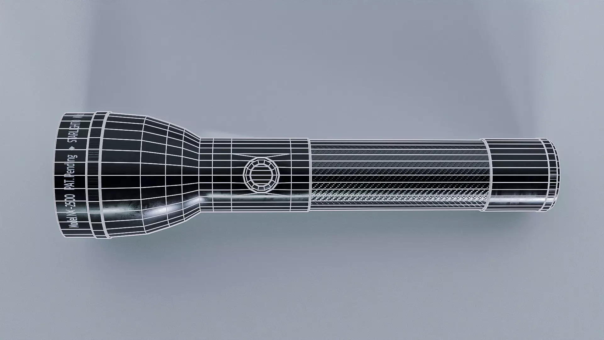 Flashlight Low-poly 3D model_11