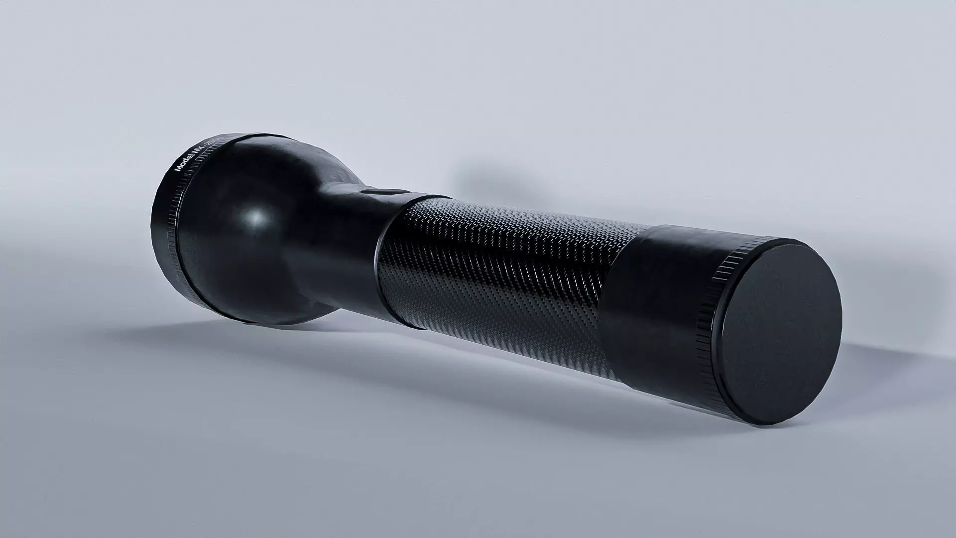 Flashlight Low-poly 3D model_9