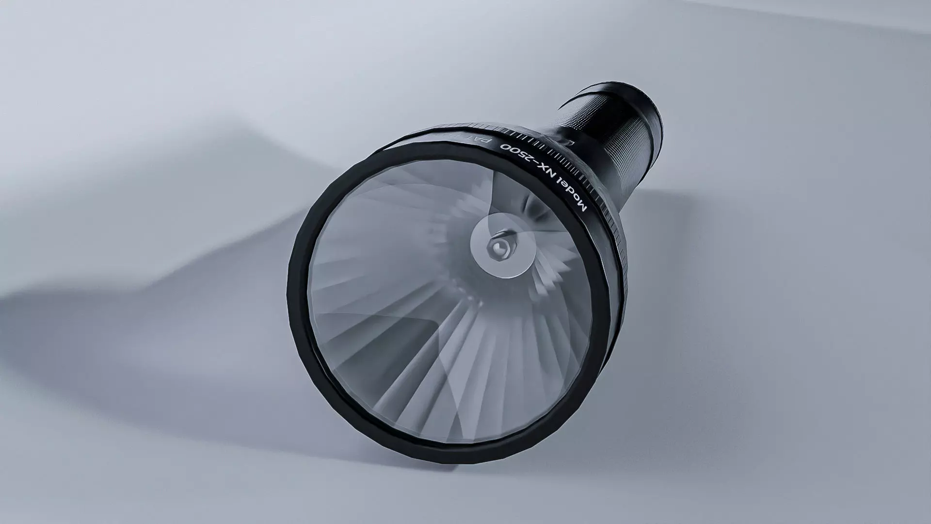 Flashlight Low-poly 3D model_7