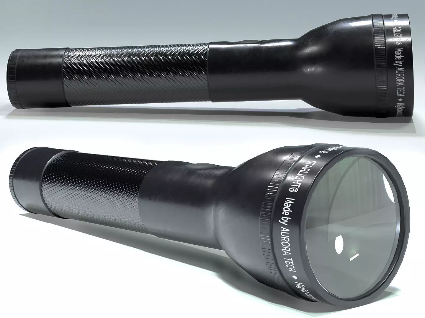 Flashlight Low-poly 3D model_0