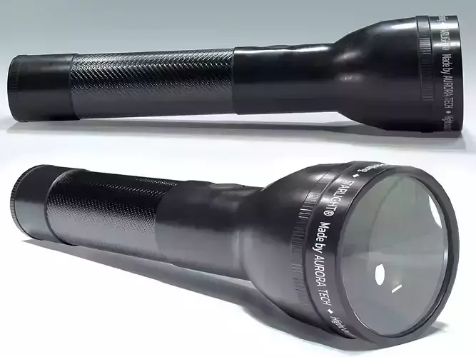 Flashlight Low-poly 3D model
