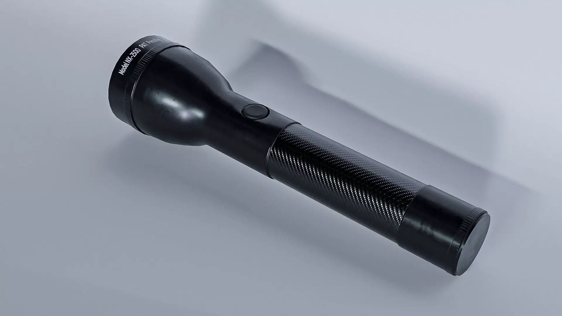 Flashlight Low-poly 3D model_5