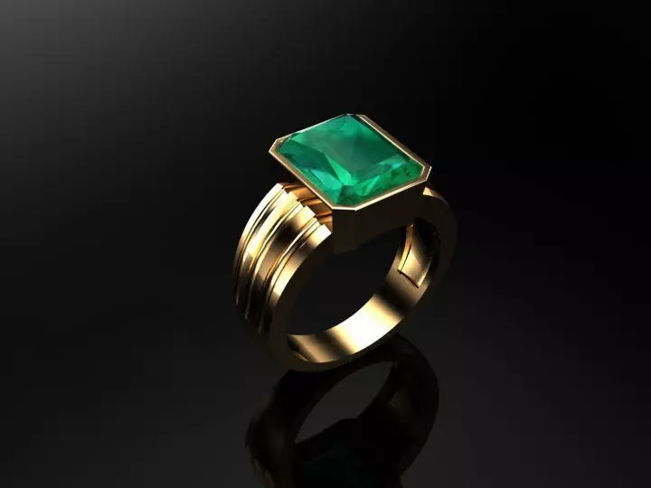 Emerald Ring Free 3D print model
