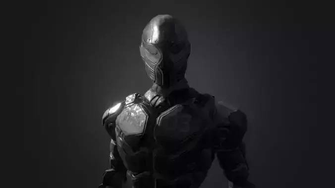 Futuristic Cyborg Soldier