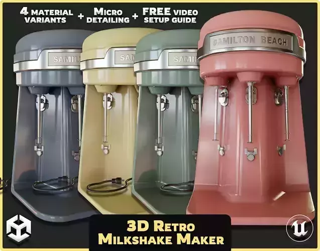 Retro Diner Milkshake Maker
