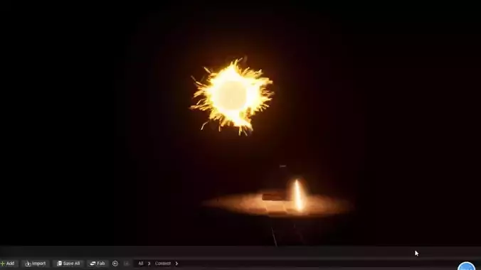 Unreal Engine 5 Sun VFX particles animation