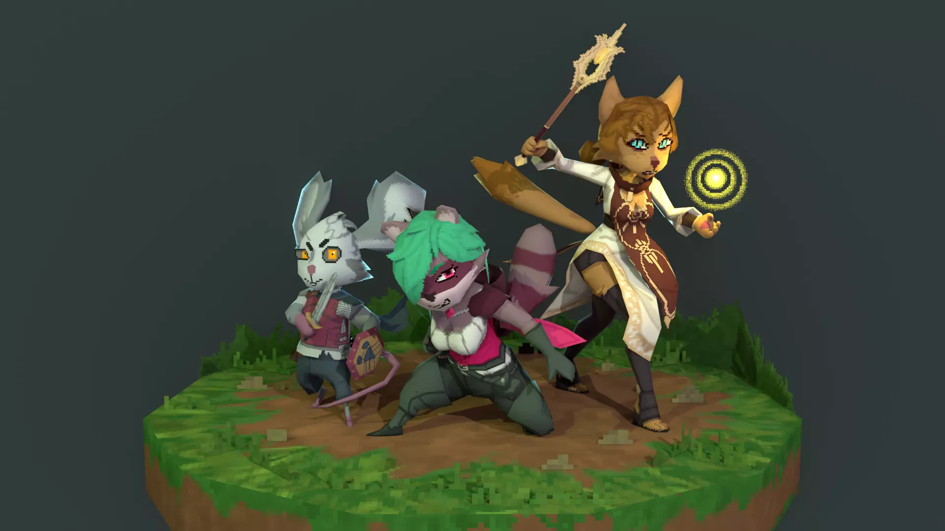 3x1 Lowpoly character pack VOLUME 2 Low-poly 3D model_1