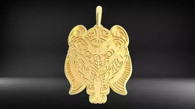 Mayan Tribal Pendant 3D print model