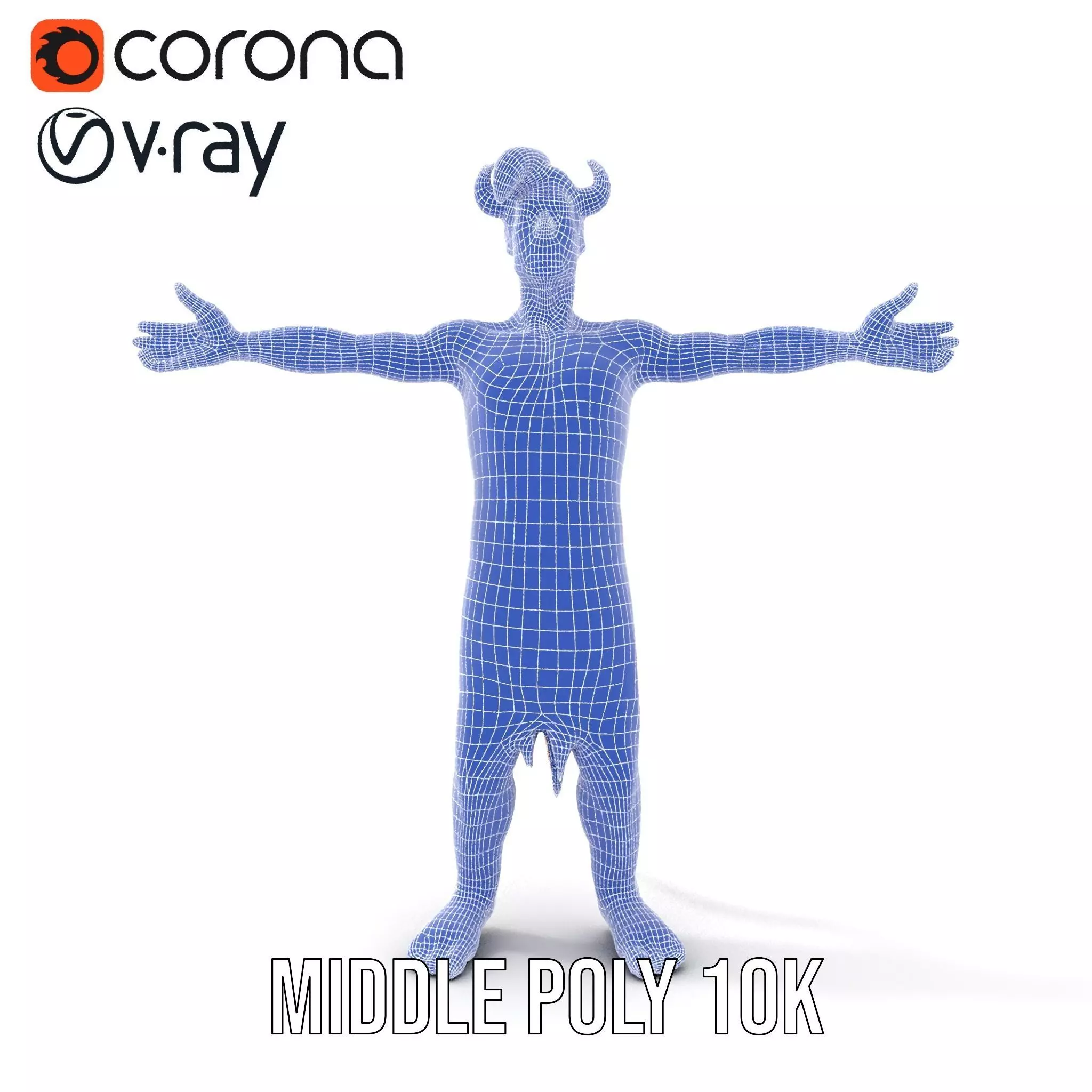 Colorful Horned Creature Model Pack Low-poly 3D model_30