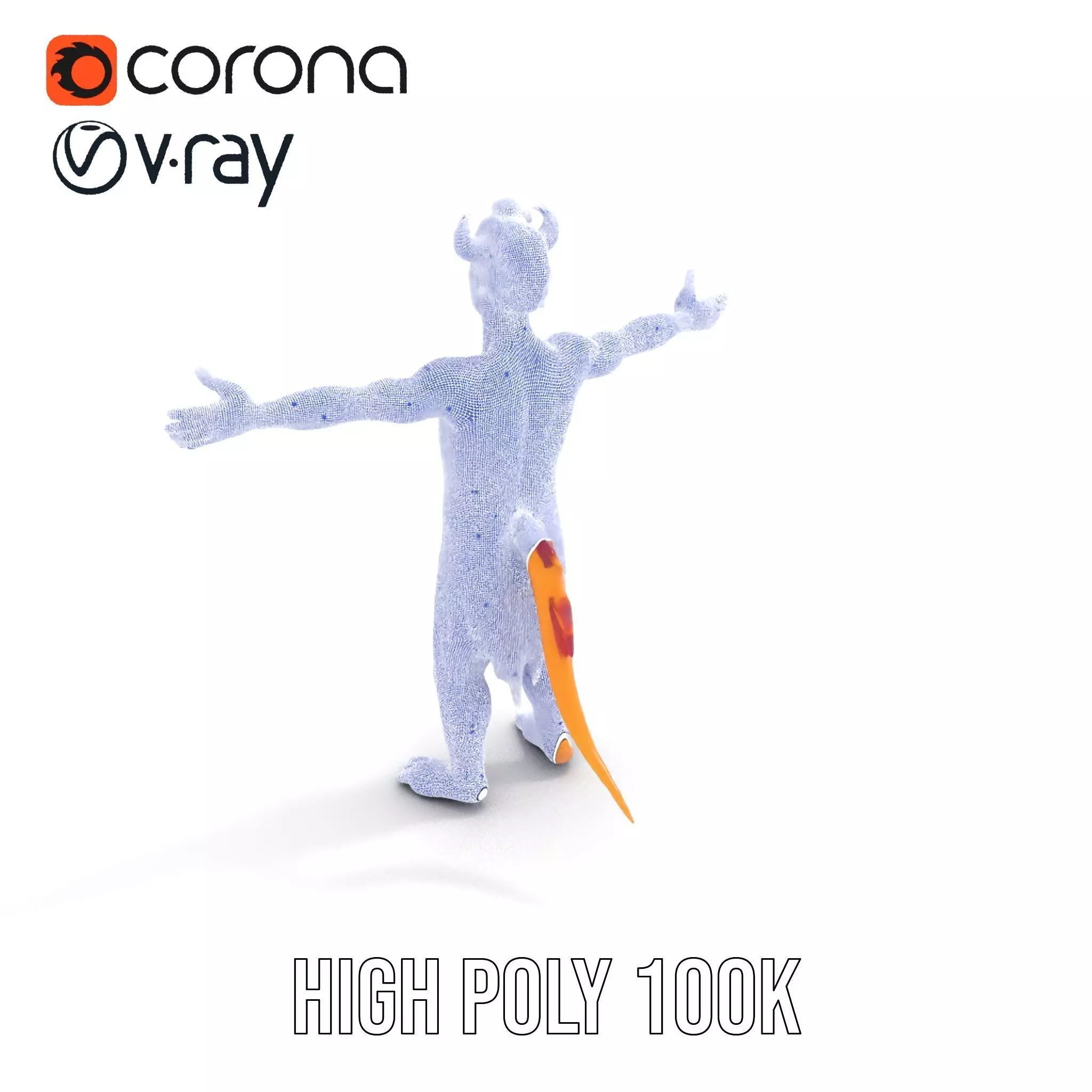 Colorful Horned Creature Model Pack Low-poly 3D model_26