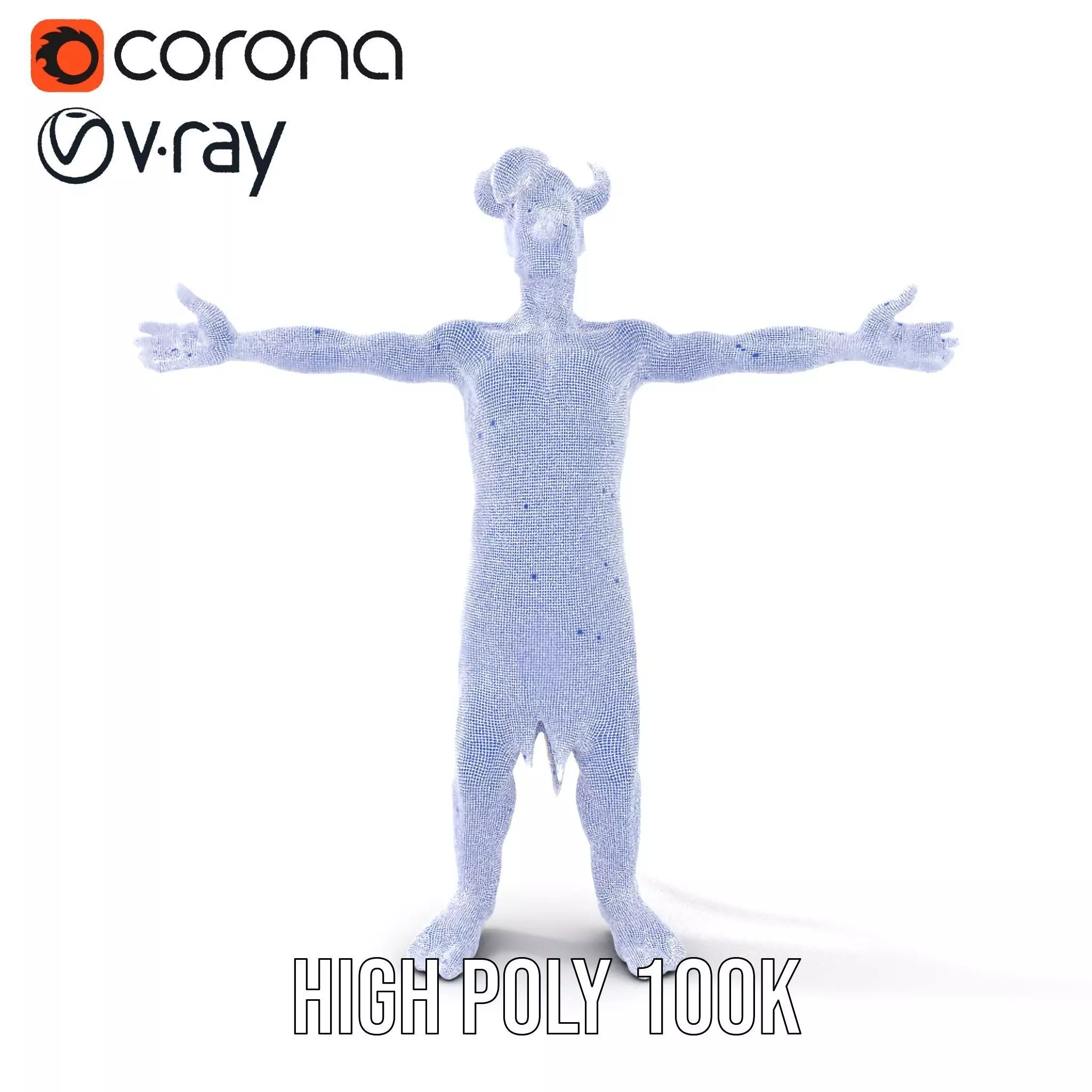 Colorful Horned Creature Model Pack Low-poly 3D model_20