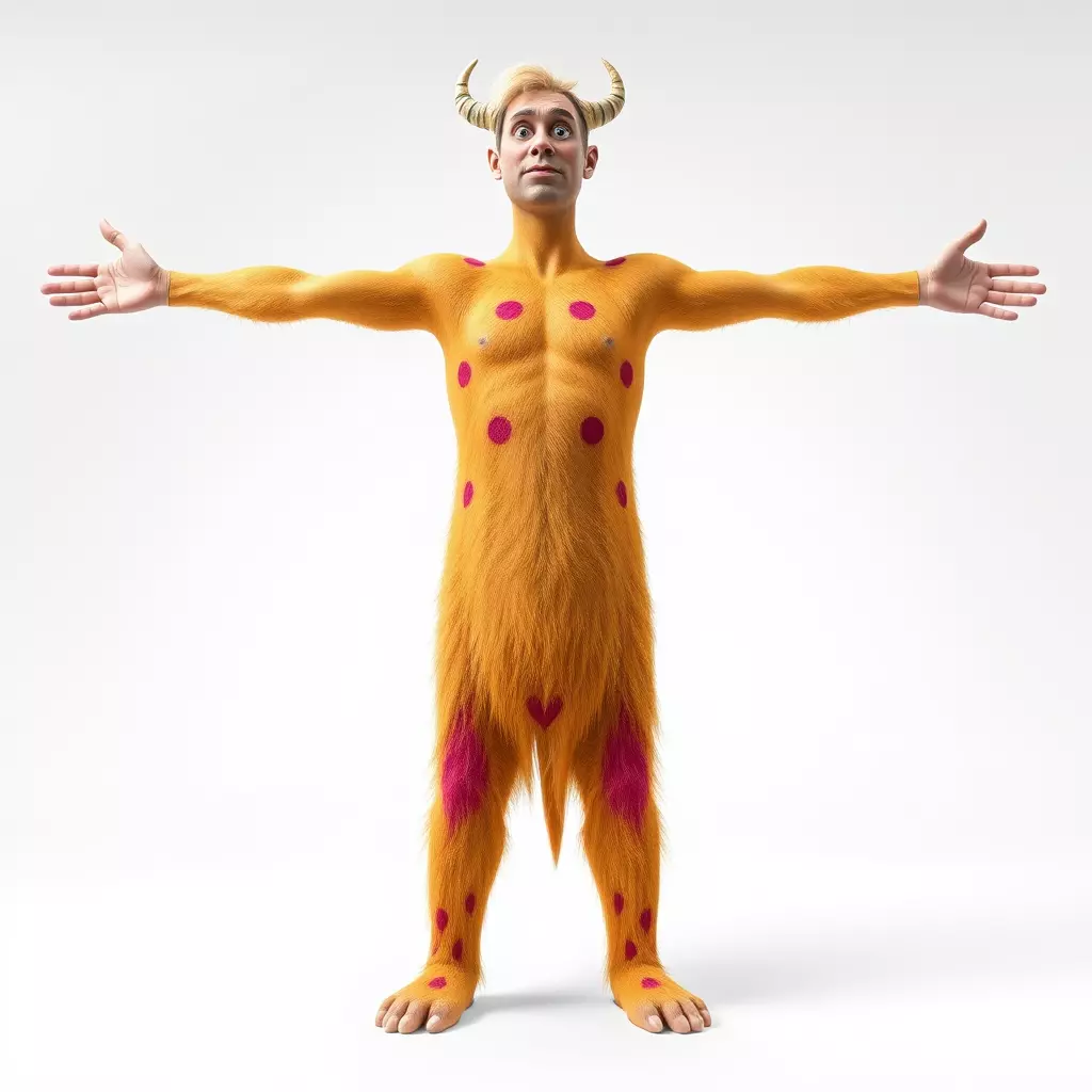 Colorful Horned Creature Model Pack Low-poly 3D model_3