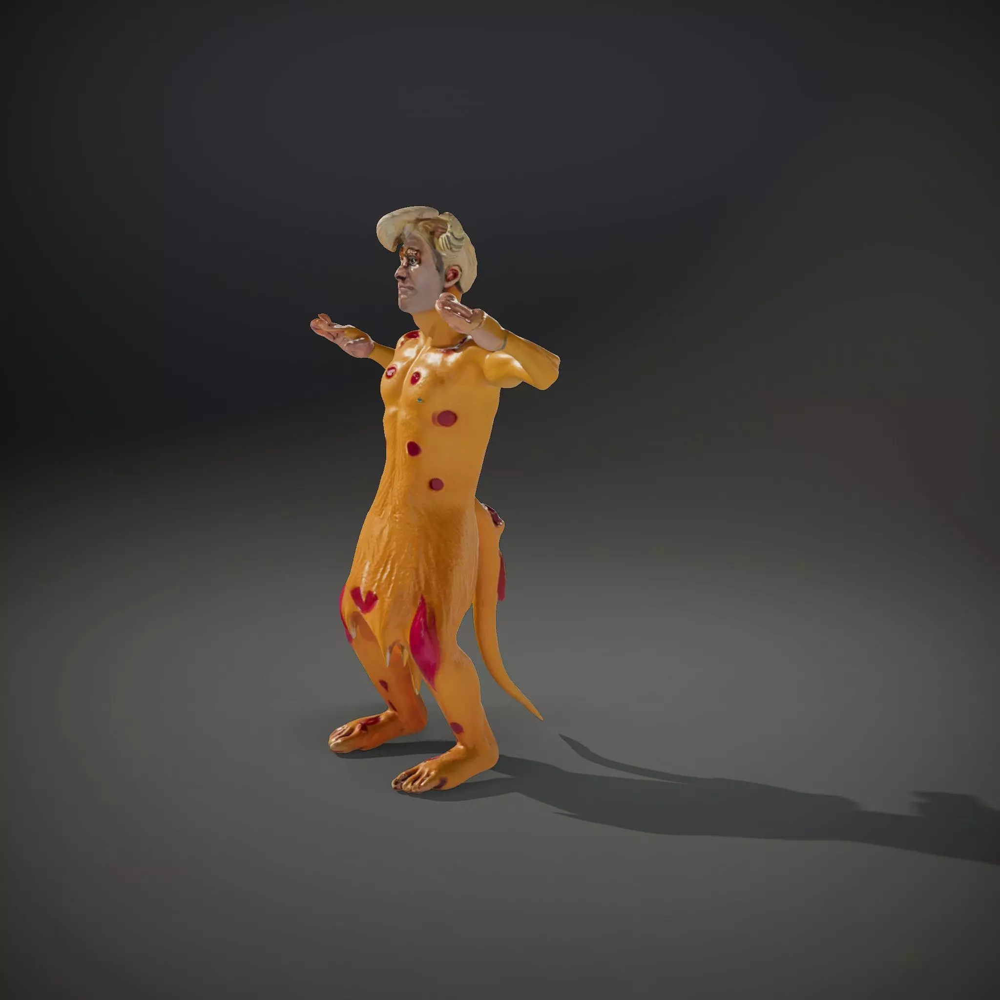 Colorful Horned Creature Model Pack Low-poly 3D model_34