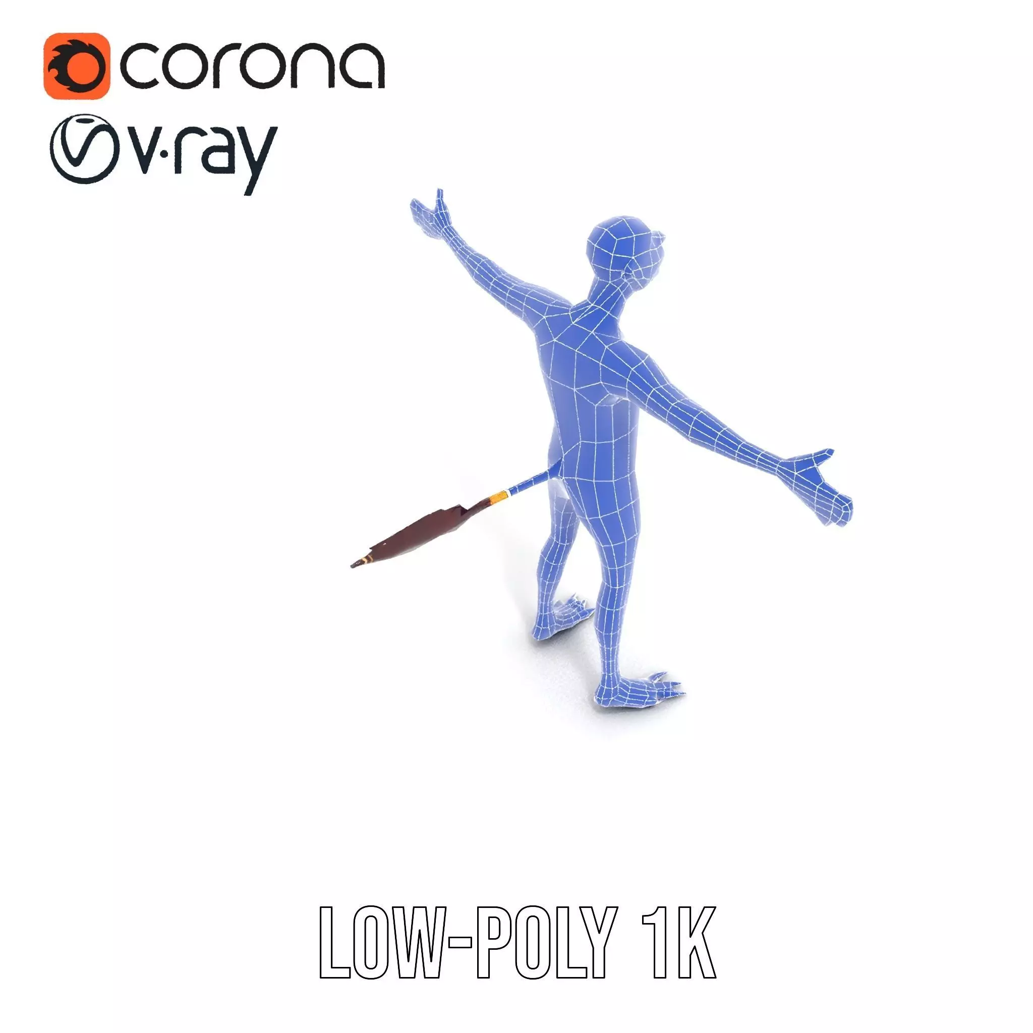 Cartoon Spotted Monkey Character Model Pack for Animation and... Low-poly 3D model_14